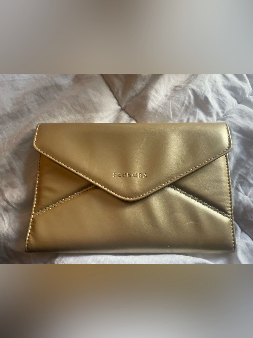Sephora Metallic Gold Brush Case
